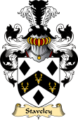 English Coat of Arms (v.23) for the family Staveley