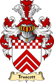 English Coat of Arms (v.23) for the family Truscott or Truscoat