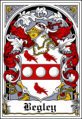 Irish Coat of Arms Bookplate for Begley