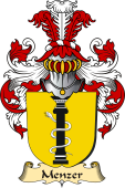 v.23 Coat of Family Arms from Germany for Menzer