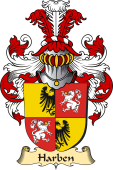 v.23 Coat of Family Arms from Germany for Harben