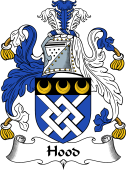 English Coat of Arms for the family Hood