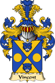 French Family Coat of Arms (v.23) for Vincent
