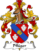 German Wappen Coat of Arms for Pflüger