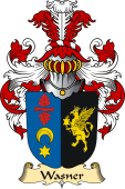 v.23 Coat of Family Arms from Germany for Wasner
