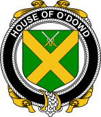 Irish Coat of Arms Badge for the O'DOWD family