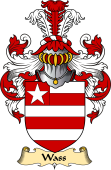 English Coat of Arms (v.23) for the family Wass