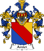 Italian Family Coat of Arms (v.25b) Amici