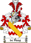 Dutch Coat of Arms for de Hoog