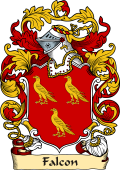 English or Welsh Family Coat of Arms (v.23) for Falcon (Ref Berry)