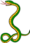 Serpent Targent the Tail Wreathed