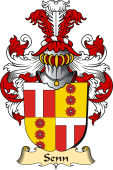 v.23 Coat of Family Arms from Germany for Senn