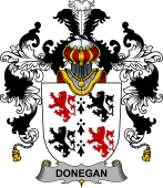 Irish Family Coat of Arms (v.25b) Donegan or O'Donagan