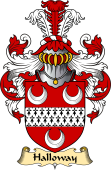 English Coat of Arms (v.23) for the family Halloway