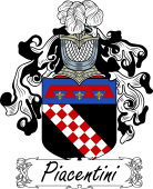 Araldica Italiana Coat of arms used by the Italian family Piacentini