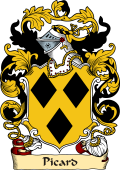 English or Welsh Family Coat of Arms (v.23) for Picard (or Pichard)
