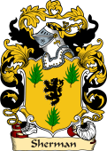 English or Welsh Family Coat of Arms (v.23) for Sherman