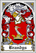 Polish Coat of Arms Bookplate for Brandys