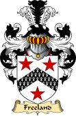 English Coat of Arms (v.23) for the family Freeland