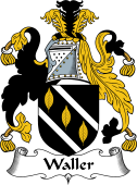 English Coat of Arms for the family Waller