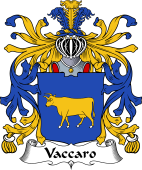 Italian Coat of Arms for Vaccaro