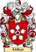 English or Welsh Family Coat of Arms (v.23) for Millett (or Millet)