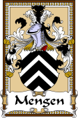 German Coat of Arms Wappen Bookplate  for Mengen