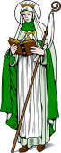 Catholic Saints Clipart image: St Gertrude the Great
