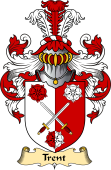 English Coat of Arms (v.23) for the family Trent