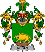 Irish Family Coat of Arms (v.25b) Rogan or O'Rogan