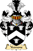 English Coat of Arms (v.23) for the family Yeamans or Yeomons