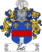 Araldica Italiana Coat of arms used by the Italian family Tinti