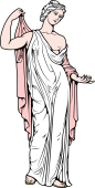 Gods and Goddesses Clipart image: Venus (Aphrodite)