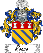 Araldica Italiana Coat of arms used by the Italian family Rocco