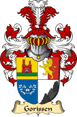 v.23 Coat of Family Arms from Germany for Gorissen