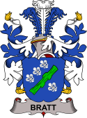 Coat of arms used by the Danish family Bratt