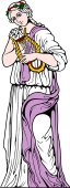 Gods and Goddesses Clipart image: Terpsichore Muse