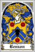 Danish Coat of Arms Bookplate for Benzen