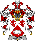 Irish Family Coat of Arms (v.25b) Cassidy or O'Cassidy
