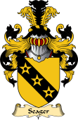 English Coat of Arms (v.23) for the family Seagar or Seager