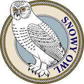 Birds of Prey Clipart image: Snowy Owl-M