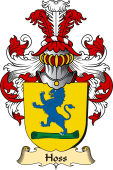 v.23 Coat of Family Arms from Germany for Hoss