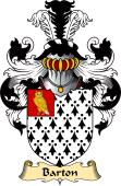 English Coat of Arms (v.23) for the family Barton