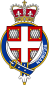 British Garter Coat of Arms for Redman (England)