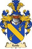 English Coat of Arms (v.23) for the family Kettle