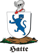 German shield on a mount for Katte
