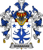 Irish Family Coat of Arms (v.25b) Shanahan or O'Shanahan