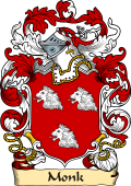 English or Welsh Family Coat of Arms (v.23) for Monk (or Monck)