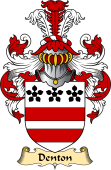 English Coat of Arms (v.23) for the family Denton