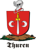 German shield on a mount for Thuren